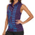 Aloha Hawaii Whale Kakau and Polynesian Tattoo Women Sleeveless Polo Shirt Purple Color