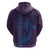 Aloha Hawaii Whale Kakau and Polynesian Tattoo Zip Hoodie Purple Color
