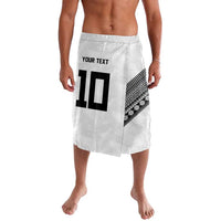 Custom Rugby Fiji Lavalava Fijian Masi Tribal Sporty Style White Color - Polynesian Pride