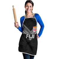 Rugby Fiji Apron Fijian Masi Tribal Sporty Style Black Color - Polynesian Pride