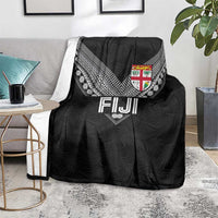 Rugby Fiji Blanket Fijian Masi Tribal Sporty Style Black Color - Polynesian Pride
