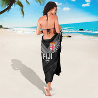 Rugby Fiji Sarong Fijian Masi Tribal Sporty Style Black Color - Polynesian Pride