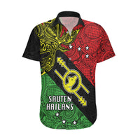 Papua New Guinea Southern Highlands Province Hawaiian Shirt PNG Birds Of Paradise Polynesian Arty Style LT03 Black - Polynesian Pride