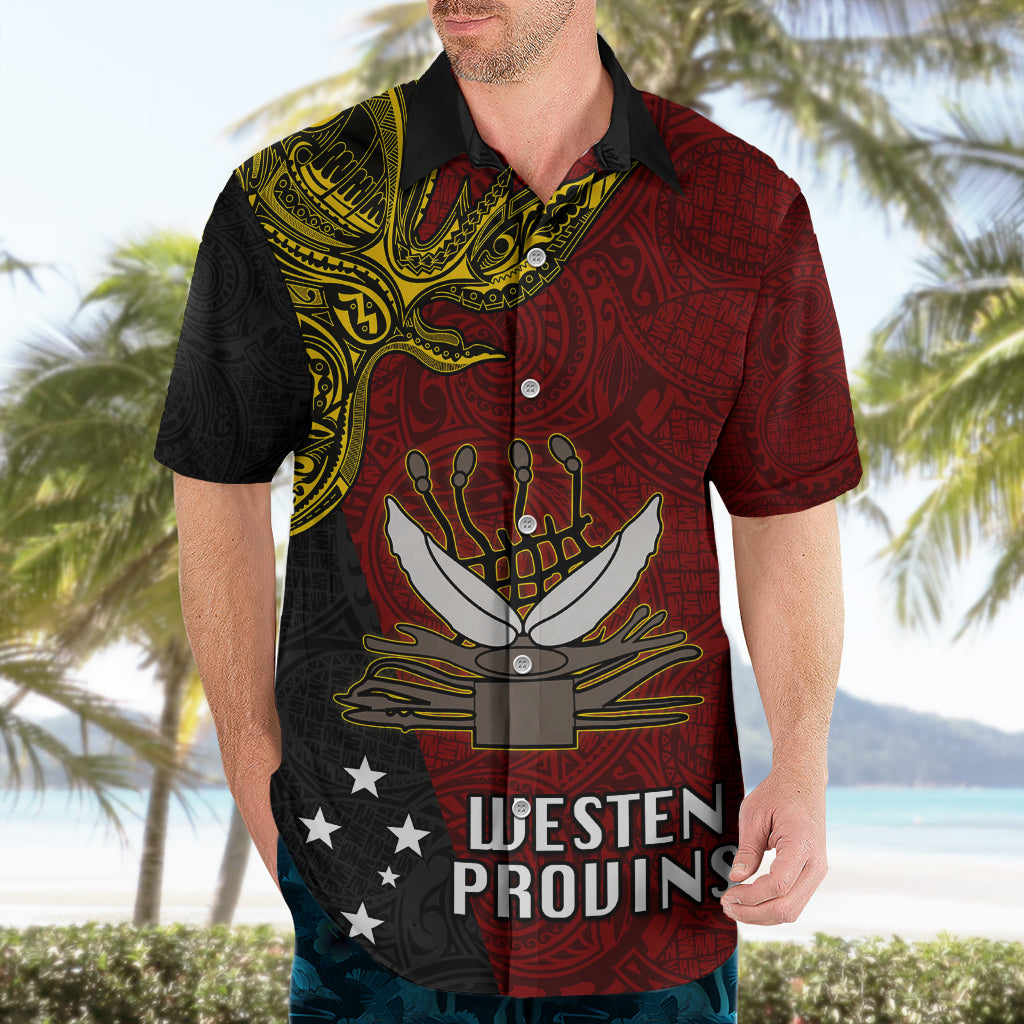 Papua New Guinea Western Province Hawaiian Shirt PNG Birds Of Paradise Polynesian Arty Style LT03 - Polynesian Pride