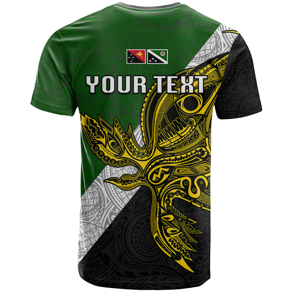 Personalised Papua New Guinea Western Highlands Province T Shirt PNG Birds Of Paradise Polynesian Arty Style LT03 - Polynesian Pride