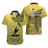 Papua New Guinea National Capital District Hawaiian Shirt PNG Birds Of Paradise Polynesian Arty Style LT03 - Polynesian Pride