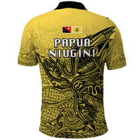 Papua New Guinea National Capital District Polo Shirt PNG Birds Of Paradise Polynesian Arty Style LT03 - Polynesian Pride
