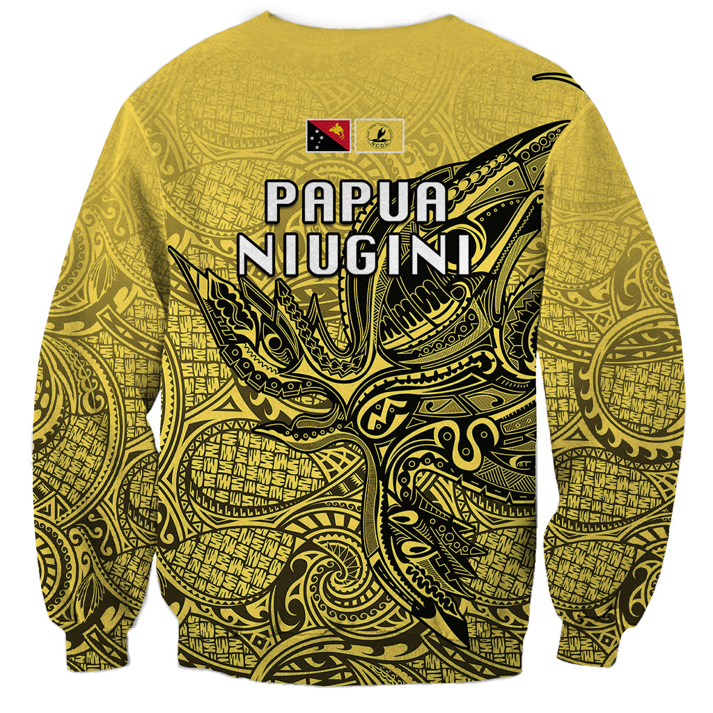 Papua New Guinea National Capital District Sweatshirt PNG Birds Of Paradise Polynesian Arty Style LT03 - Polynesian Pride