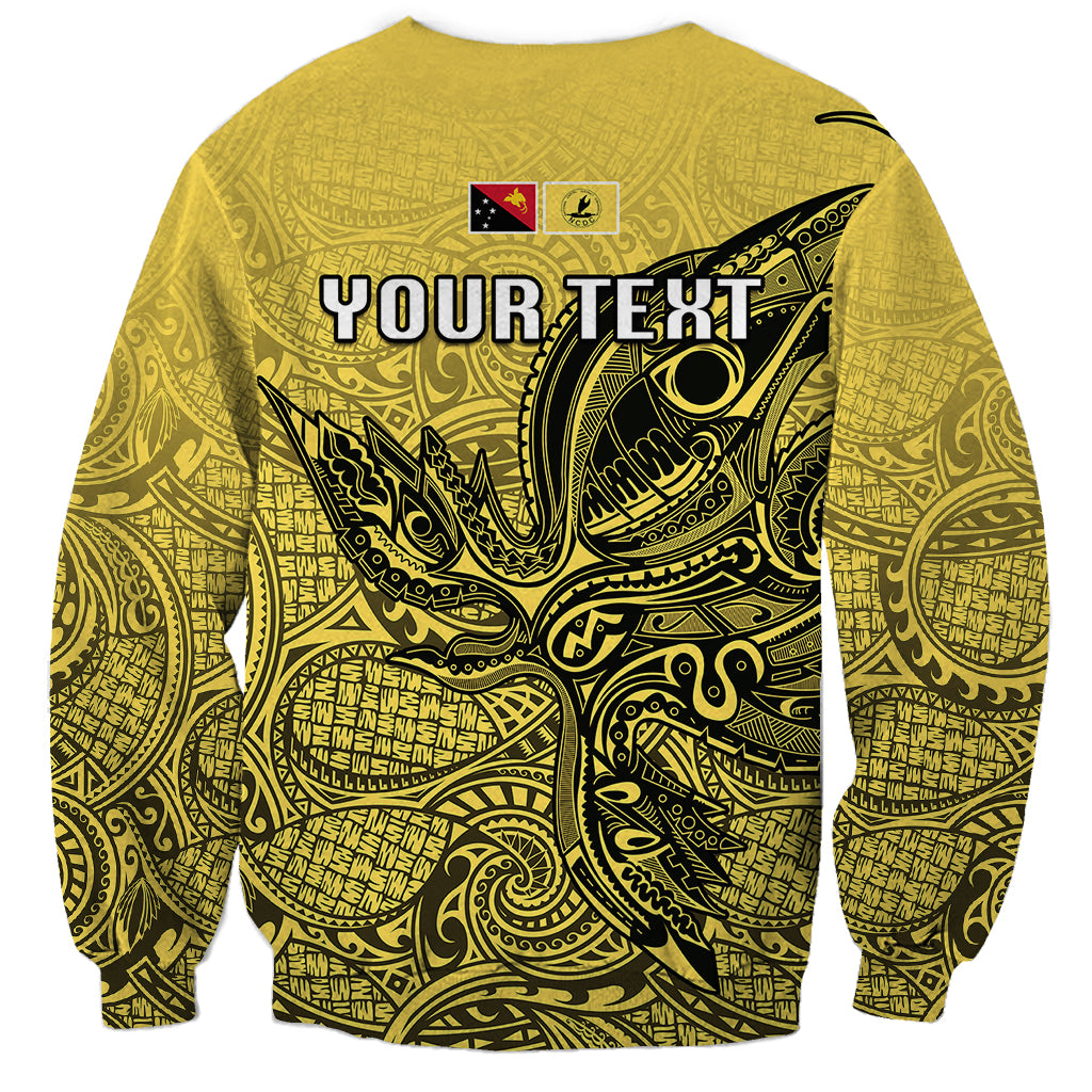 Personalised Papua New Guinea National Capital District Sweatshirt PNG Birds Of Paradise Polynesian Arty Style LT03 - Polynesian Pride