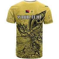 Personalised Papua New Guinea National Capital District T Shirt PNG Birds Of Paradise Polynesian Arty Style LT03 - Polynesian Pride