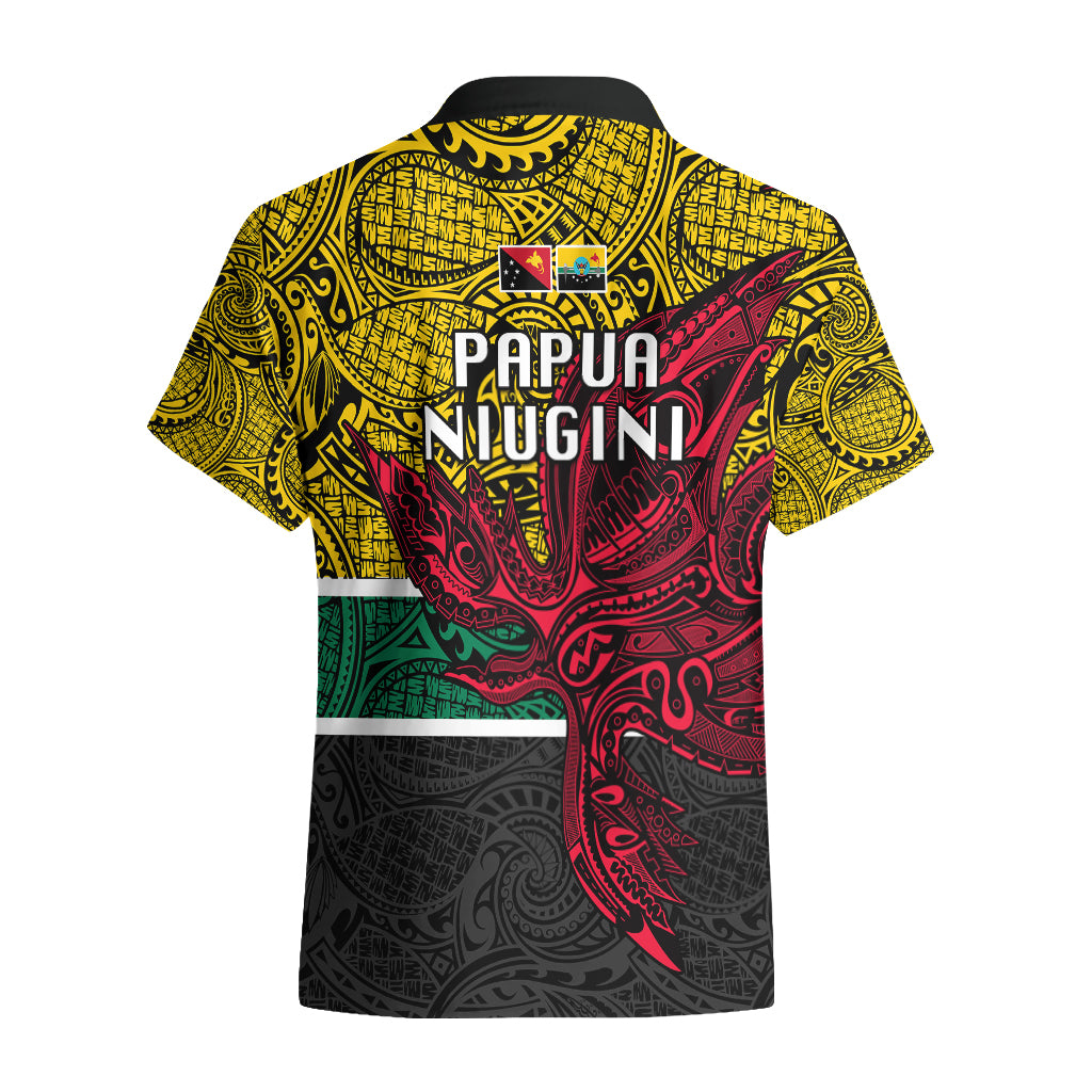 Papua New Guinea Hela Province Hawaiian Shirt PNG Birds Of Paradise Polynesian Arty Style LT03 - Polynesian Pride