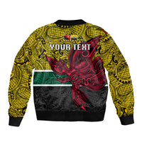 Personalised Papua New Guinea Hela Province Bomber Jacket PNG Birds Of Paradise Polynesian Arty Style LT03 - Polynesian Pride