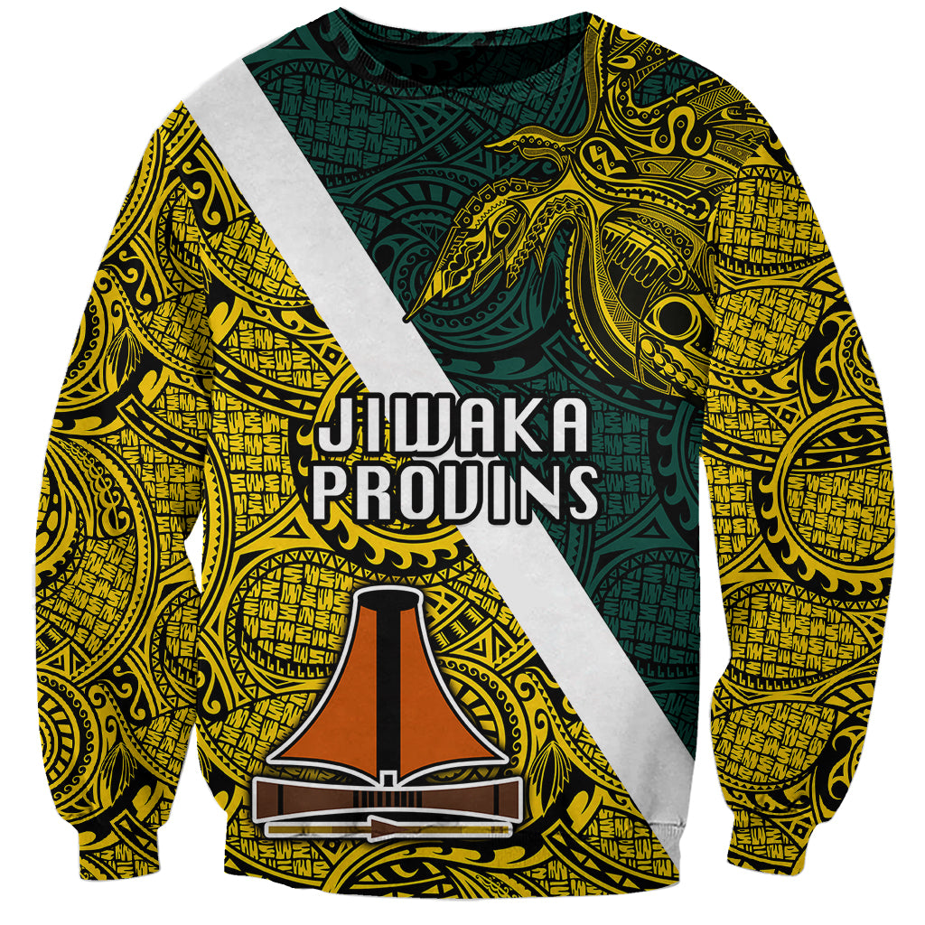 Papua New Guinea Jiwaka Province Sweatshirt PNG Birds Of Paradise Polynesian Arty Style LT03 Unisex Yellow - Polynesian Pride