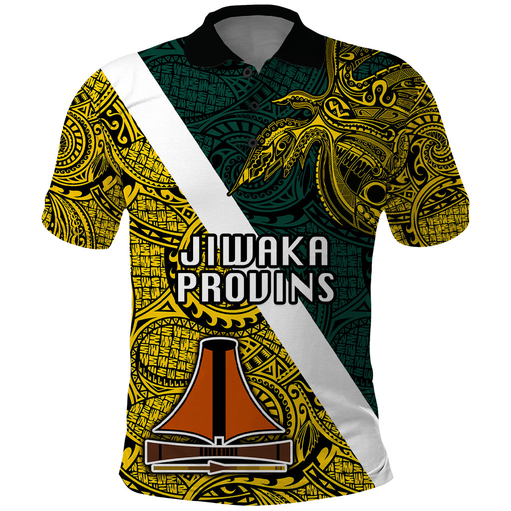Personalised Papua New Guinea Jiwaka Province Polo Shirt PNG Birds Of Paradise Polynesian Arty Style LT03 Yellow - Polynesian Pride