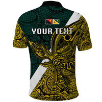 Personalised Papua New Guinea Jiwaka Province Polo Shirt PNG Birds Of Paradise Polynesian Arty Style LT03 - Polynesian Pride