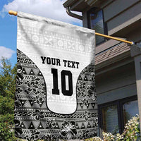 Custom Fiji Pacific Rugby 2024 Garden Flag Tapa Tribal and Fijian Masi Pattern LT03 - Polynesian Pride