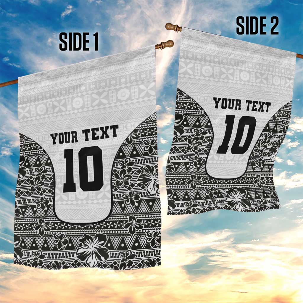 Custom Fiji Pacific Rugby 2024 Garden Flag Tapa Tribal and Fijian Masi Pattern LT03 - Polynesian Pride