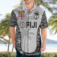 Custom Fiji Pacific Rugby 2024 Hawaiian Shirt Tapa Tribal and Fijian Masi Pattern