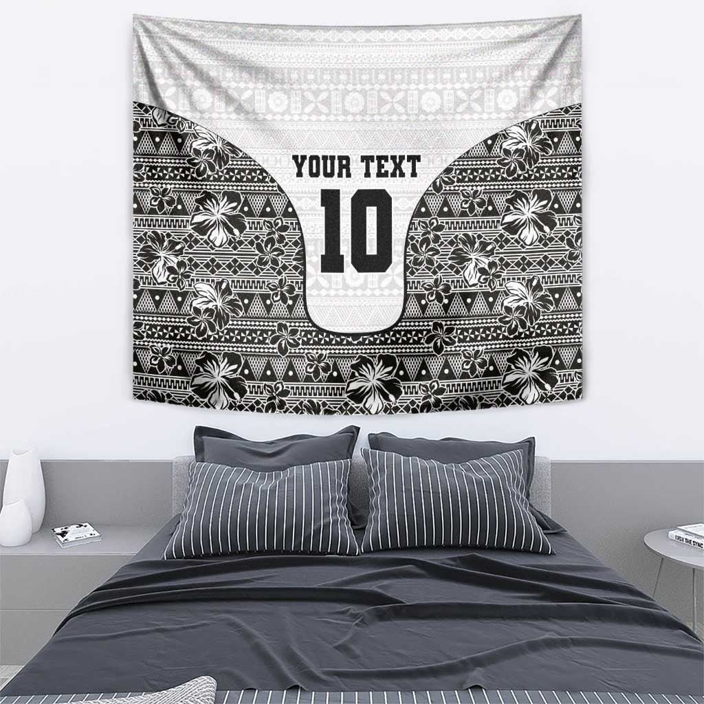 Custom Fiji Pacific Rugby 2024 Tapestry Tapa Tribal and Fijian Masi Pattern LT03 - Polynesian Pride