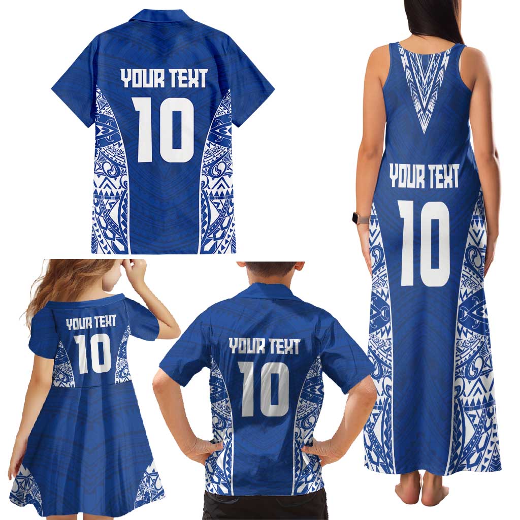 Custom Samoa Pacific Rugby 2024 Family Matching Tank Maxi Dress and Hawaiian Shirt Polynesian Pacific Tribal Pattern LT03 - Polynesian Pride