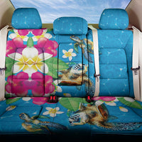 Hawaiian Tropical Flower and Honu Under Blue Water Back Car Seat Cover