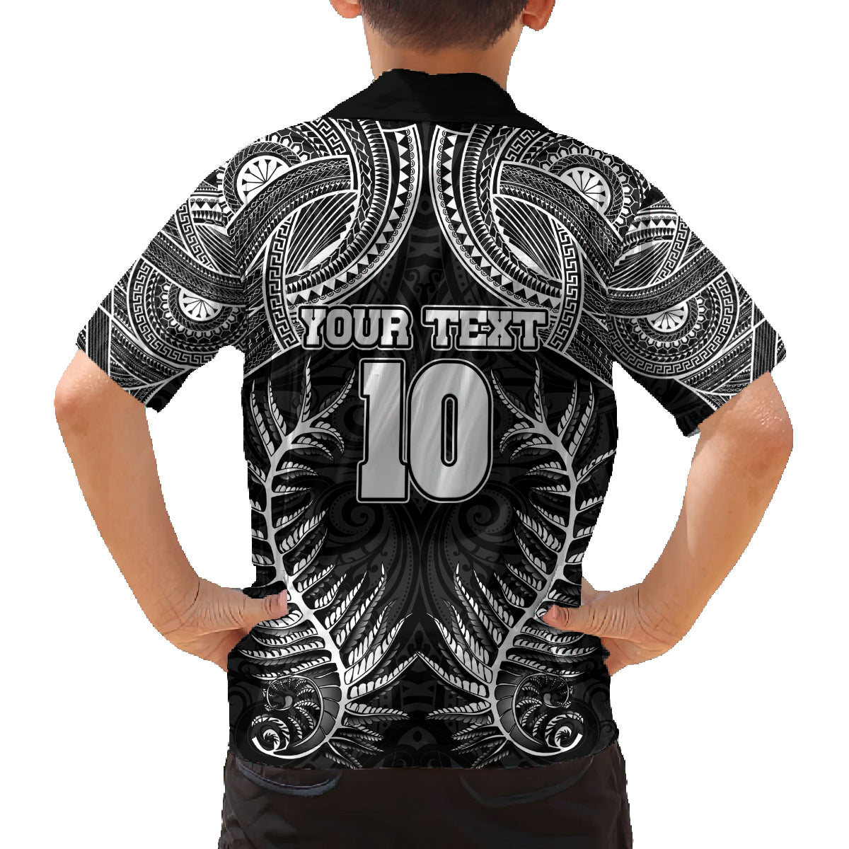 Custom New Zealand Rugby Family Matching Puletasi Dress and Hawaiian Shirt Aotearoa Champion Cup History with Silver Fern LT03 - Polynesian Pride