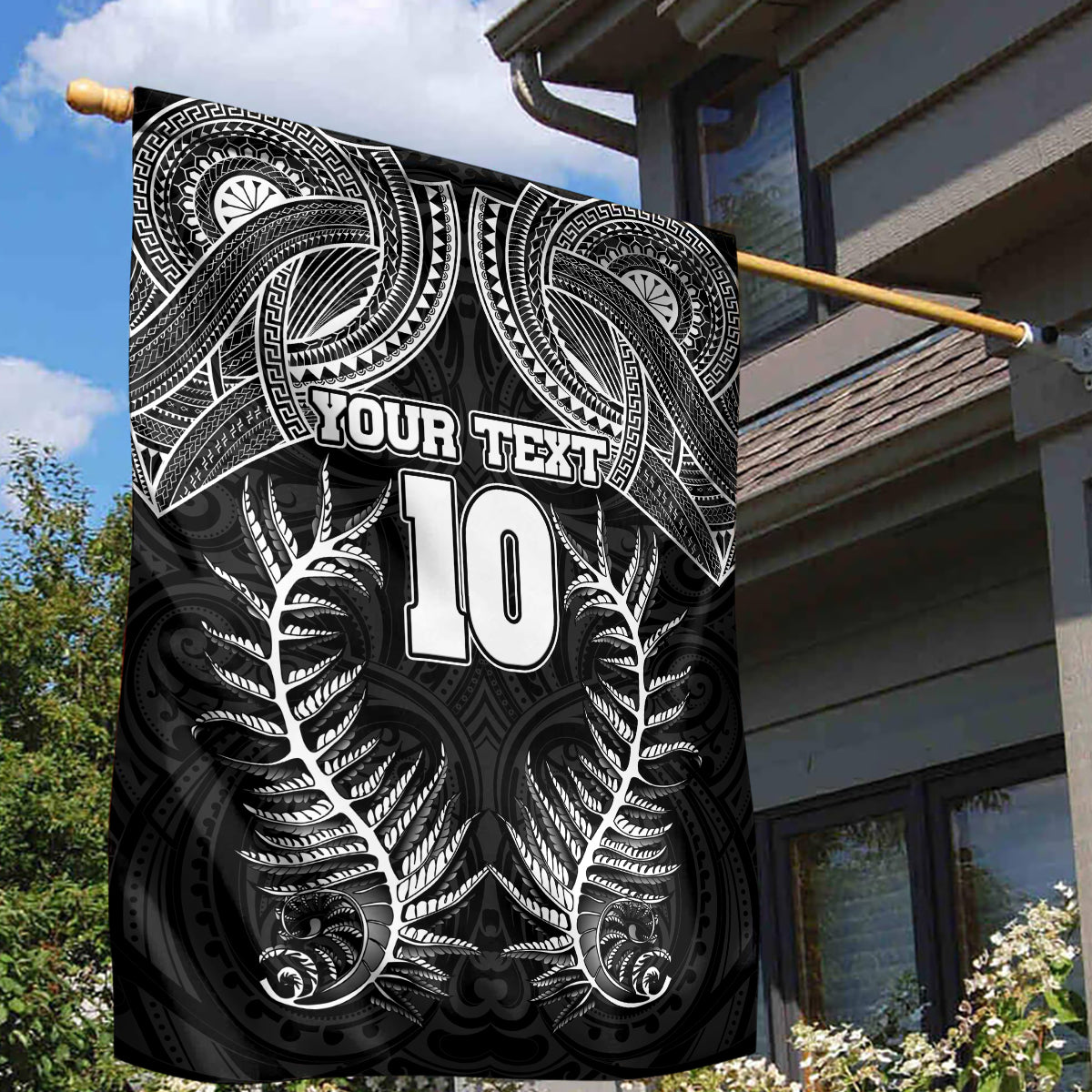 Custom New Zealand Rugby Garden Flag Aotearoa Champion Cup History with Silver Fern LT03 - Polynesian Pride