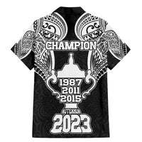 New Zealand Rugby Family Matching Mermaid Dress and Hawaiian Shirt Aotearoa Champion Cup History with Haka Dance LT03 - Polynesian Pride