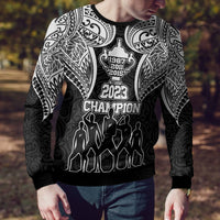 Personalised New Zealand Rugby Ugly Christmas Sweater Aotearoa Champion Cup History with Haka Dance LT03 - Polynesian Pride