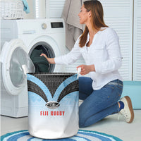 Fijian Rugby Laundry Basket Tapa Pattern Retro Sporty Style LT03 - Polynesian Pride
