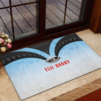 Fijian Rugby Rubber Doormat Tapa Pattern Retro Sporty Style LT03 - Polynesian Pride