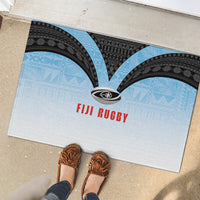 Fijian Rugby Rubber Doormat Tapa Pattern Retro Sporty Style LT03 - Polynesian Pride