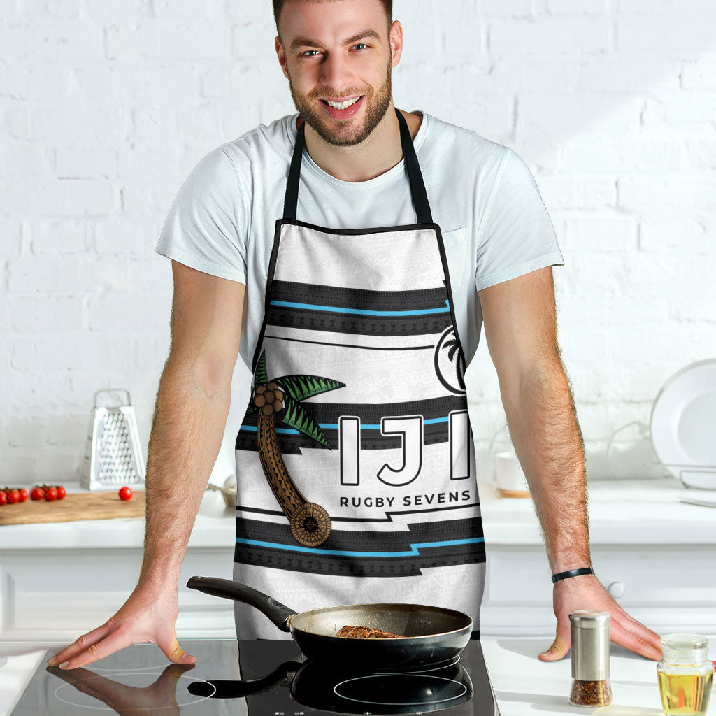 Fijian Rugby Sevens Apron Masi Tapa Pattern Stripes Sporty Style LT03 - Polynesian Pride