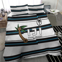 Fijian Rugby Sevens Bedding Set Masi Tapa Pattern Stripes Sporty Style LT03 - Polynesian Pride