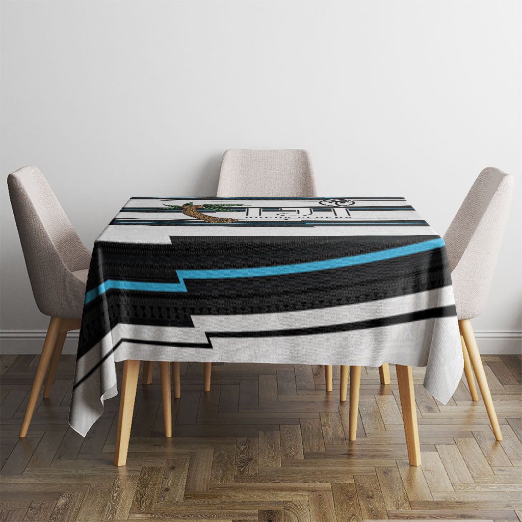 Fijian Rugby Sevens Tablecloth Masi Tapa Pattern Stripes Sporty Style LT03 - Polynesian Pride