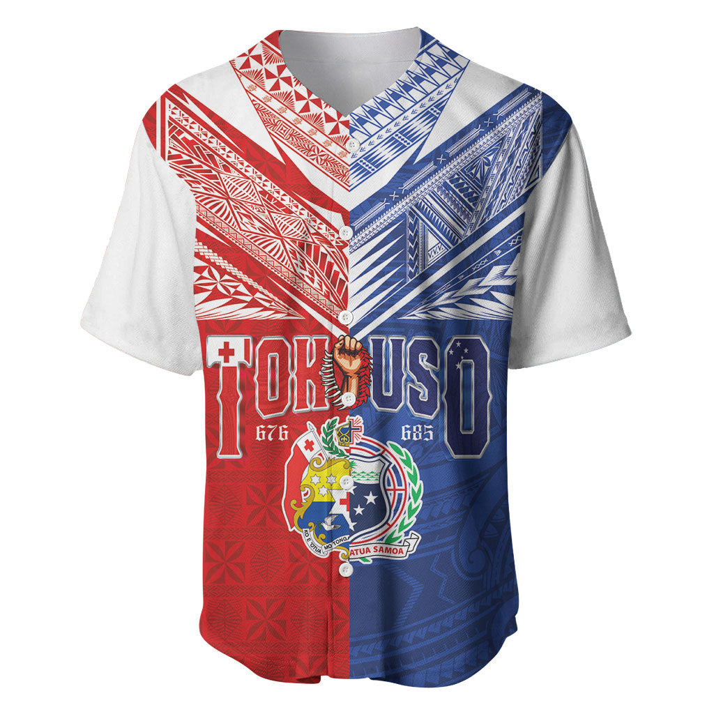 Personalised Tokouso Tonga Samoa Baseball Jersey Proud of Brotherhood