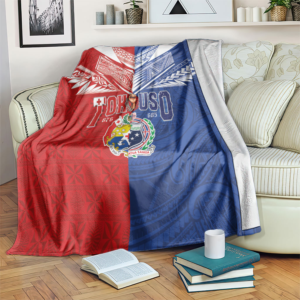 Tokouso Tonga Samoa Blanket Proud of Brotherhood LT03 Multicolor - Polynesian Pride
