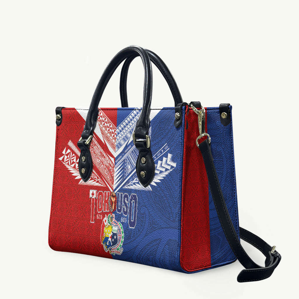 Tokouso Tonga Samoa Leather Bag Proud of Brotherhood