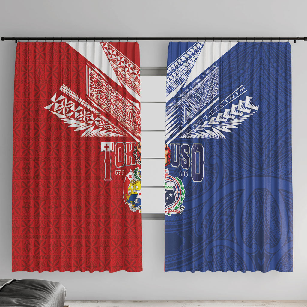 Tokouso Tonga Samoa Window Curtain Proud of Brotherhood