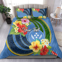 Kosrae Bedding Set Hibiscus Mix Maori Tattoo Pattern LT03 - Polynesian Pride