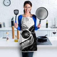 Personalised Aotearoa Lawn Bowls Apron Maori and Silver Fern Half Style LT03 - Polynesian Pride