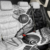 Personalised Aotearoa Lawn Bowls Back Car Seat Cover Maori and Silver Fern Half Style LT03 - Polynesian Pride