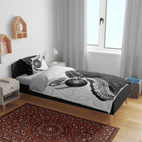 Personalised Aotearoa Lawn Bowls Bedding Set Maori and Silver Fern Half Style LT03 - Polynesian Pride