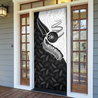 Aotearoa Lawn Bowls Door Cover Maori and Silver Fern Half Style LT03 - Polynesian Pride