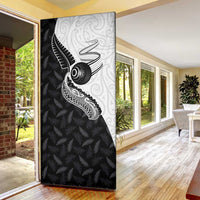 Aotearoa Lawn Bowls Door Cover Maori and Silver Fern Half Style LT03 - Polynesian Pride
