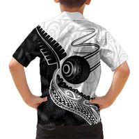 Personalised Aotearoa Lawn Bowls Family Matching Short Sleeve Bodycon Dress and Hawaiian Shirt Maori and Silver Fern Half Style - Polynesian Pride