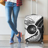 Personalised Aotearoa Lawn Bowls Luggage Cover Maori and Silver Fern Half Style LT03 - Polynesian Pride