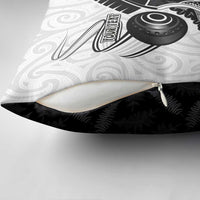 Personalised Aotearoa Lawn Bowls Pillow Cover Maori and Silver Fern Half Style LT03 - Polynesian Pride