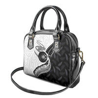 Personalised Aotearoa Lawn Bowls Shoulder Handbag Maori and Silver Fern Half Style LT03 - Polynesian Pride