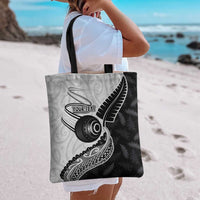 Personalised Aotearoa Lawn Bowls Tote Bag Maori and Silver Fern Half Style LT03 - Polynesian Pride